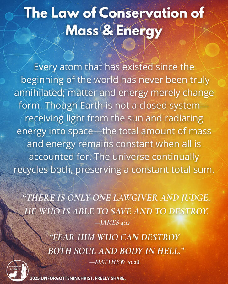 God alone creates out of nothing and destroys sin and the rebellious heart.